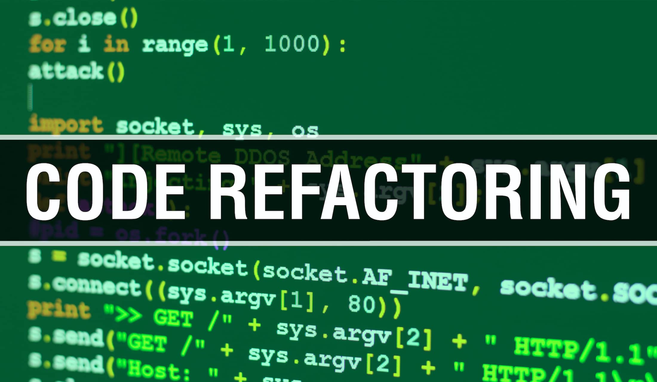 Code refactoring with Digital java code text. Code refactoring and Computer software coding vector concept. Programming coding script java, digital program code with Code refactoring on screen